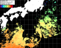 ひまわり人工衛星:黒潮域,21:59JST,1時間合成画像