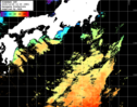 ひまわり人工衛星:黒潮域,22:59JST,1時間合成画像