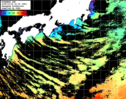 ひまわり人工衛星:黒潮域,09:59JST,1時間合成画像
