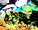 ひまわり人工衛星:黒潮域,13:59JST,1時間合成画像