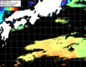 ひまわり人工衛星:黒潮域,18:59JST,1時間合成画像