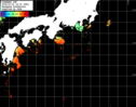 ひまわり人工衛星:黒潮域,23:59JST,1時間合成画像