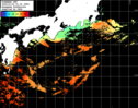 ひまわり人工衛星:黒潮域,10:59JST,1時間合成画像