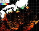 ひまわり人工衛星:黒潮域,03:59JST,1時間合成画像