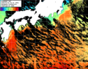 ひまわり人工衛星:黒潮域,14:59JST,1時間合成画像