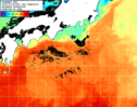 NOAA人工衛星画像:黒潮域, 1日合成画像(2026/01/04UTC)