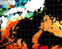 ひまわり人工衛星:黒潮域,13:59JST,1時間合成画像