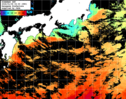 ひまわり人工衛星:黒潮域,13:59JST,1時間合成画像