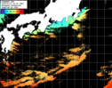 ひまわり人工衛星:黒潮域,13:59JST,1時間合成画像