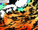 ひまわり人工衛星:黒潮域,23:59JST,1時間合成画像