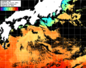 ひまわり人工衛星:黒潮域,23:59JST,1時間合成画像