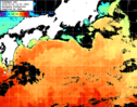 ひまわり人工衛星:黒潮域,22:59JST,1時間合成画像