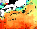 ひまわり人工衛星:黒潮域,19:59JST,1時間合成画像