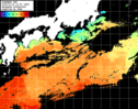 ひまわり人工衛星:黒潮域,21:59JST,1時間合成画像
