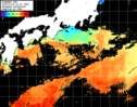 ひまわり人工衛星:黒潮域,12:59JST,1時間合成画像
