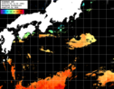 ひまわり人工衛星:黒潮域,21:59JST,1時間合成画像