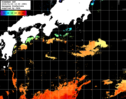 ひまわり人工衛星:黒潮域,22:59JST,1時間合成画像