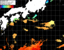 ひまわり人工衛星:黒潮域,23:59JST,1時間合成画像