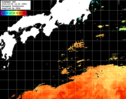 ひまわり人工衛星:黒潮域,00:59JST,1時間合成画像