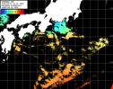 ひまわり人工衛星:黒潮域,19:59JST,1時間合成画像