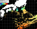 ひまわり人工衛星:黒潮域,23:59JST,1時間合成画像