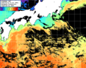 ひまわり人工衛星:黒潮域,16:59JST,1時間合成画像