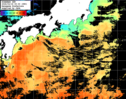 ひまわり人工衛星:黒潮域,18:59JST,1時間合成画像