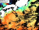 ひまわり人工衛星:黒潮域,19:59JST,1時間合成画像