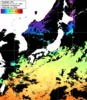 ひまわり人工衛星:日本全域,18:59JST,1時間合成画像