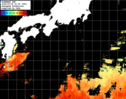 ひまわり人工衛星:黒潮域,12:59JST,1時間合成画像
