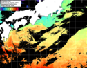 ひまわり人工衛星:黒潮域,13:59JST,1時間合成画像