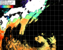 ひまわり人工衛星:黒潮域,07:59JST,1時間合成画像
