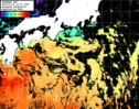 ひまわり人工衛星:黒潮域,23:59JST,1時間合成画像