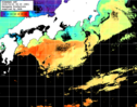 ひまわり人工衛星:黒潮域,17:59JST,1時間合成画像