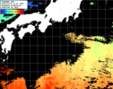 ひまわり人工衛星:黒潮域,20:59JST,1時間合成画像