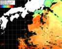 ひまわり人工衛星:黒潮域,00:59JST,1時間合成画像