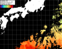 ひまわり人工衛星:黒潮域,12:59JST,1時間合成画像