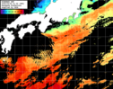 ひまわり人工衛星:黒潮域,10:59JST,1時間合成画像