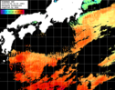 ひまわり人工衛星:黒潮域,12:59JST,1時間合成画像