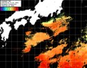 ひまわり人工衛星:黒潮域,16:59JST,1時間合成画像