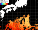 ひまわり人工衛星:黒潮域,21:59JST,1時間合成画像