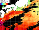 ひまわり人工衛星:黒潮域,08:59JST,1時間合成画像