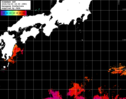 ひまわり人工衛星:黒潮域,03:59JST,1時間合成画像