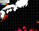 ひまわり人工衛星:黒潮域,04:59JST,1時間合成画像