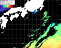 ひまわり人工衛星:黒潮域,18:59JST,1時間合成画像
