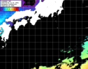 ひまわり人工衛星:黒潮域,21:59JST,1時間合成画像