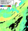 ひまわり人工衛星:神奈川県近海,12:59JST,1時間合成画像
