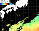 ひまわり人工衛星:黒潮域,19:59JST,1時間合成画像