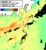 ひまわり人工衛星:神奈川県近海,12:59JST,1時間合成画像