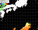 ひまわり人工衛星:黒潮域,23:59JST,1時間合成画像